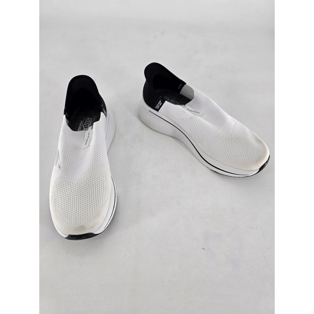 Skechers Max Cushioning Elite 2.0 White Black Womens Athletic Sneaker Sz 9.5